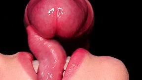 Extreme closeup movie showing girl that eats fresh