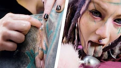 Pet Play Dominatrix Takes Control of Tattooed Cat-girl
